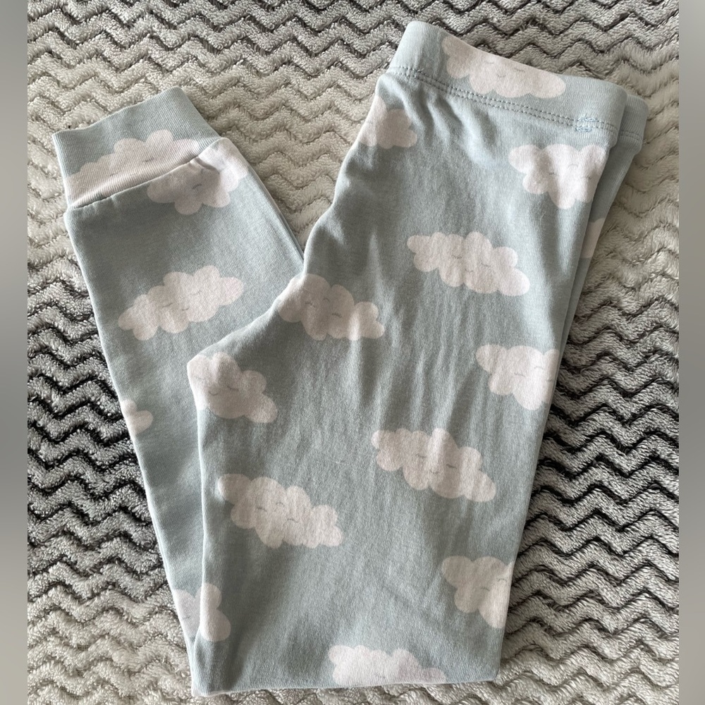 Loved, H&M Kids, Like New, Cloud Print Cotton Leggings Size 5Y